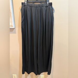 Cider Black Wide Leg Pleated Pants – Size XL (NWT)